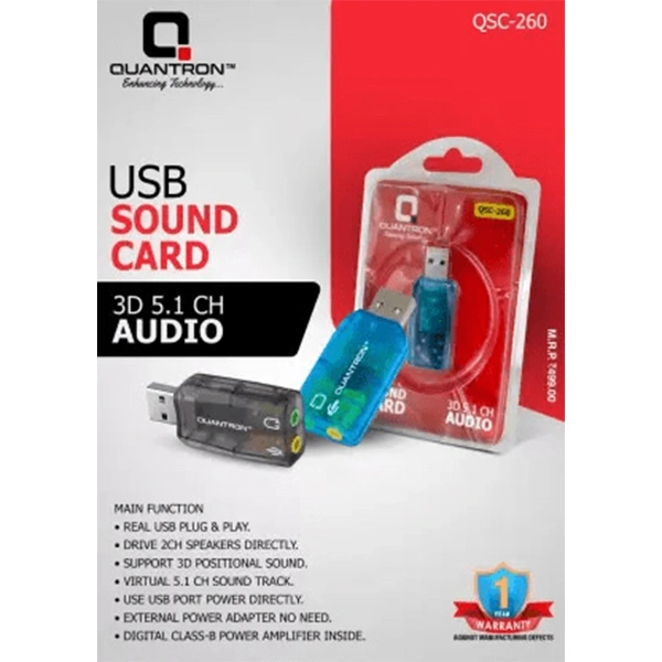Quantron QUANTRON QSC-260 USB Sound Card