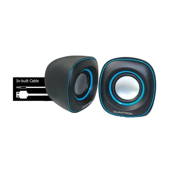 Quantron QUANTRON QWS-1210 Wired Mini Speaker - Blue - Blue