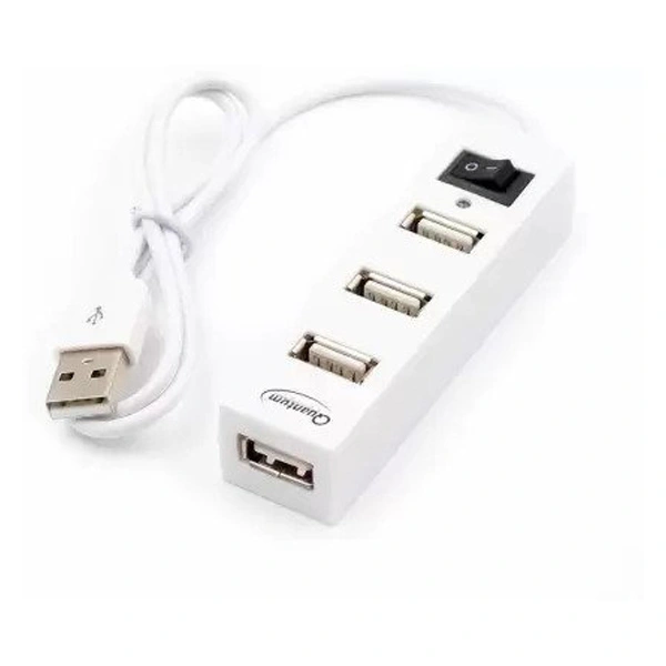 Quantum QHM 6660 4 Port USB Hub - White