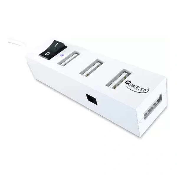 Quantum QHM 6660 4 Port USB Hub - White