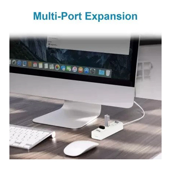 Quantum QHM 6660 4 Port USB Hub - White