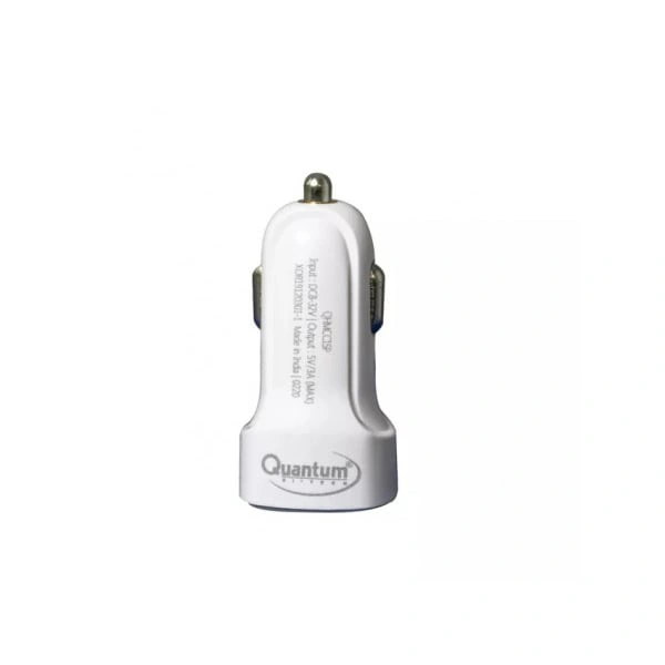 Quantum QHMCC15P With 3.1 Amp Car Charger - White