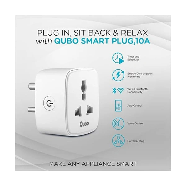 Qubo 10A Smart Plug - White