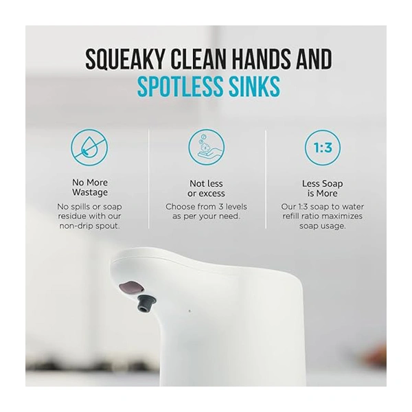 Qubo Automatic Foaming Soap Dispenser - White