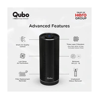 Qubo Car Air Purifier With 3 Layer Filtration - Black