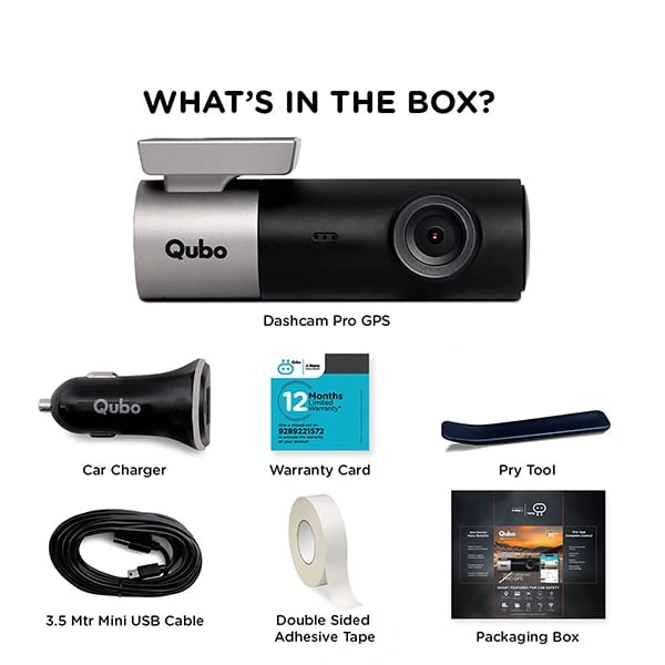 Qubo QUBO Car Dash Camera Pro with GPS