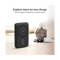 Qubo MagZap X10 10000 mAh Magnetic Magsafe Wireless Power Bank - Grey - Grey