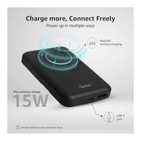 Qubo MagZap X10 10000 mAh Magnetic Magsafe Wireless Power Bank - Grey - Grey
