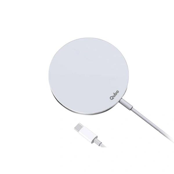 Qubo MagZap Z1 Magnetic Magsafe Wireless 15W Fast Charger - White - White