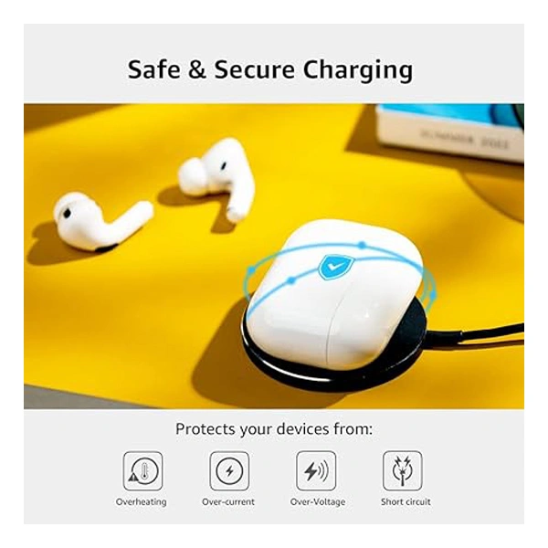 Qubo MagZap Z1 Magnetic Magsafe Wireless 15W Fast Charger - White - White