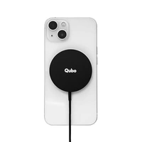 Qubo MagZap Z1 Magnetic Magsafe Wireless 15W Fast Charger - White - White
