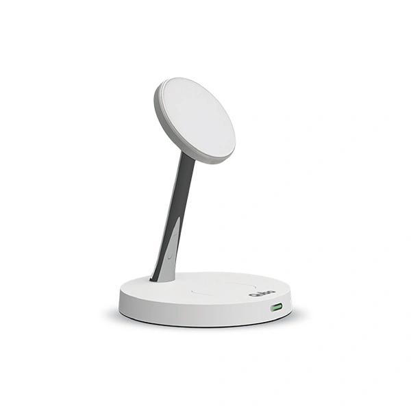 Qubo MagZap Z2 2-in-1 Magnetic Magsafe Wireless Charger - White