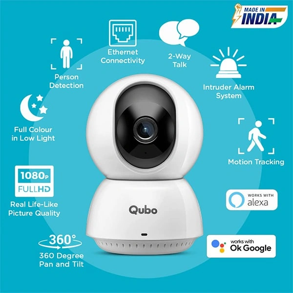 Qubo QUBO Smart Cam 360 Ultra Wi-Fi Camera