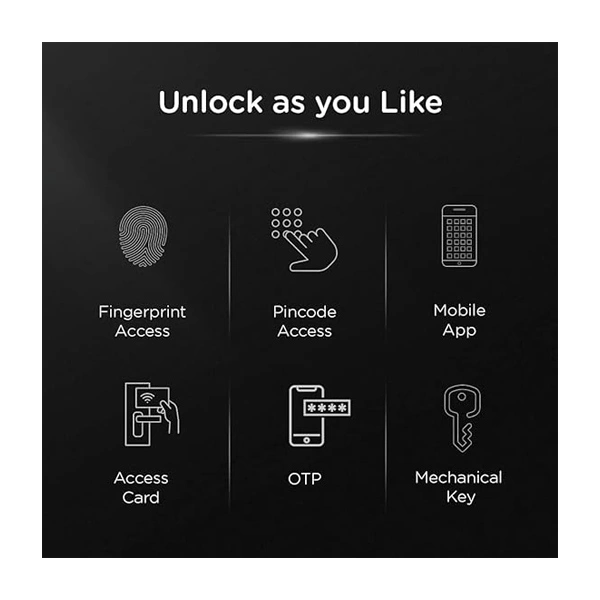 Qubo QUBO Smart Door Lock Elite - Black - Black