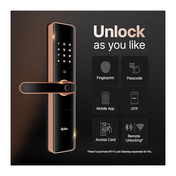 Qubo Smart Door Lock ULTRA - Black Copper