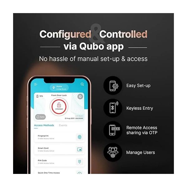 Qubo Smart Door Lock ULTRA - Black Copper
