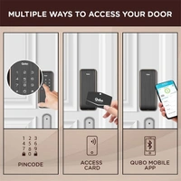 Qubo Smart Rim Lock Ultra - Black Copper