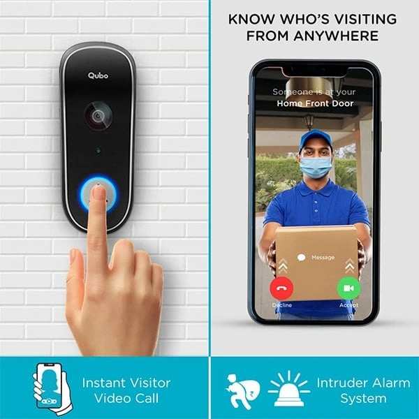 Qubo Smart WiFi Wireless Video Doorbell