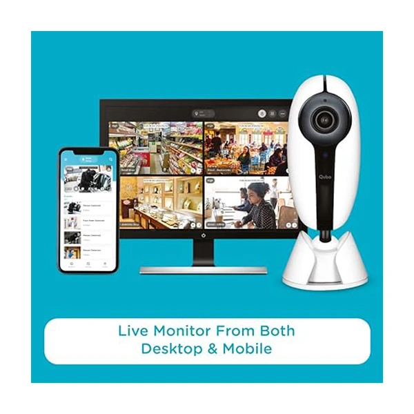 Qubo Wireless Security Camera Kit - White