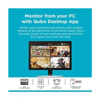 Qubo Wireless Security Camera Kit - White