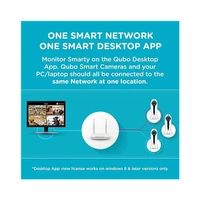 Qubo Wireless Security Camera Kit - White