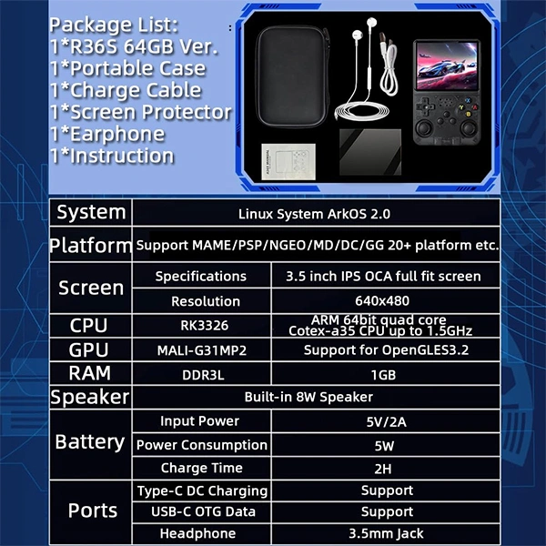 Generic R36S Handheld Gaming Console