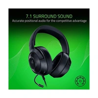 Razer Kraken X Wired On Ear Headphones - Black