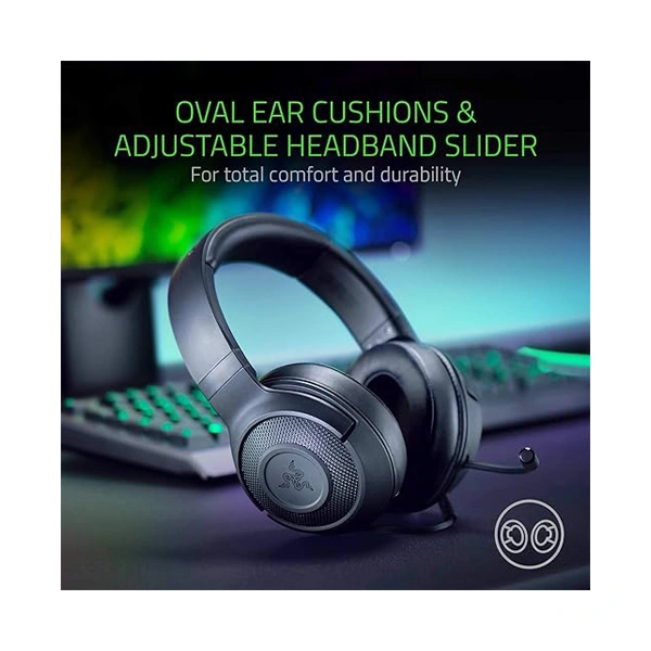Razer Kraken X Wired On Ear Headphones - Black