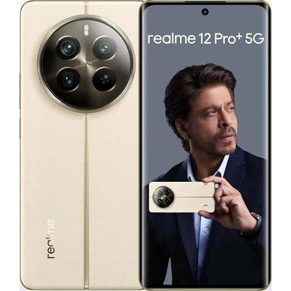 Realme 12 Pro+ 5G Mobile Phone - Navigator Beige, 8GB RAM + 128GB Storage - Navigator Beige