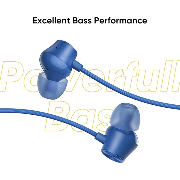 Realme Buds 2 Neo Wired in Ear Earphones with Mic - Blue - Blue