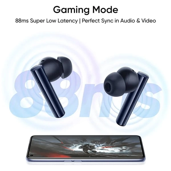 Realme Buds Air 2 with ANC Bluetooth Earbuds - Gold - Gold