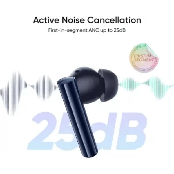 Realme Buds Air 2 with ANC Bluetooth Earbuds - Gold - Gold