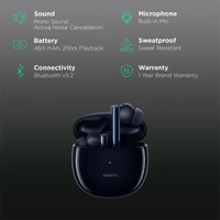 Realme Buds Air 2 with ANC Bluetooth Earbuds - Gold - Gold