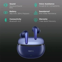 Realme Buds Air 3 Neo True Wireless in-Ear Earbuds with Mic - Galaxy White - Galaxy White