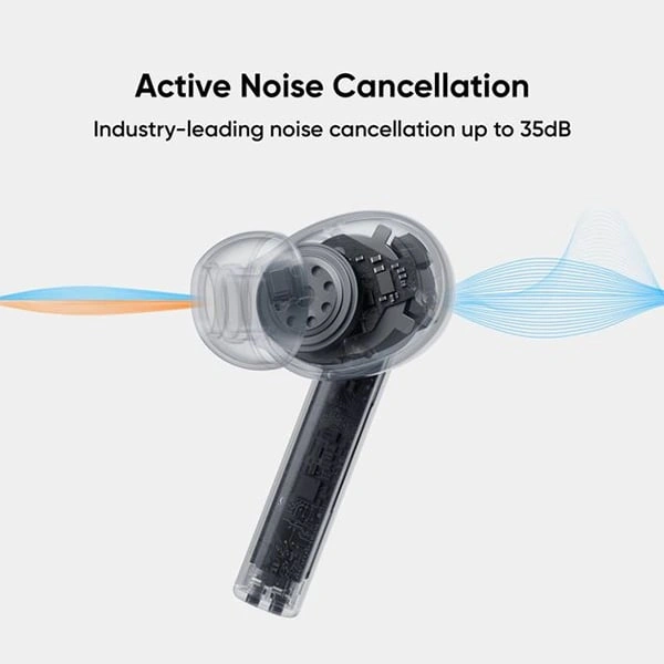 Realme Buds Air Pro Bluetooth Truly Wireless Earbuds - White - White