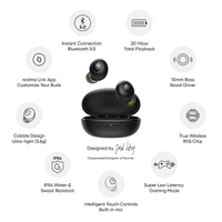 Realme Buds Q Truly Wireless Bluetooth in Ear Earbuds with Mic - Black - Black