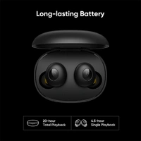 Realme Buds Q Truly Wireless Bluetooth in Ear Earbuds with Mic - Black - Black