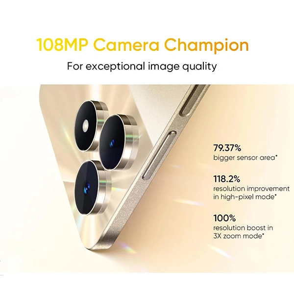 Realme C53 Mobile Phone - Champion Black, 4GB RAM + 128GB Storage - Champion Black