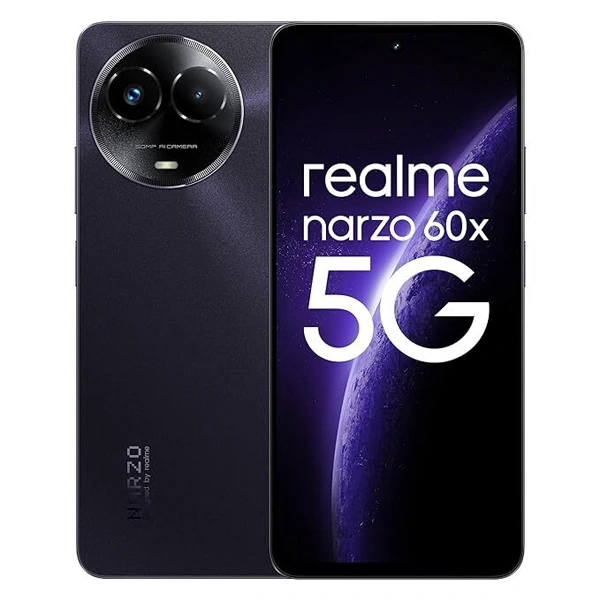 Realme Narzo 60X 5G  Mobile Phone - Nebula Purple, 4GB RAM + 128GB Storage - Nebula Purple