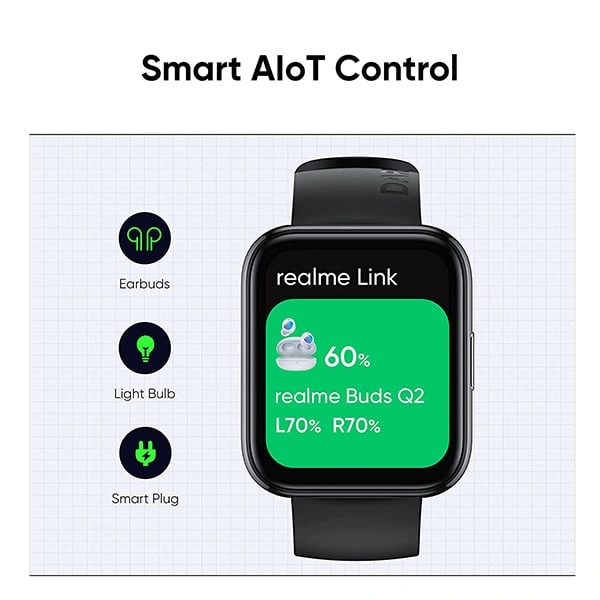 Realme Watch 2 Pro Smart Watch - Black - Black