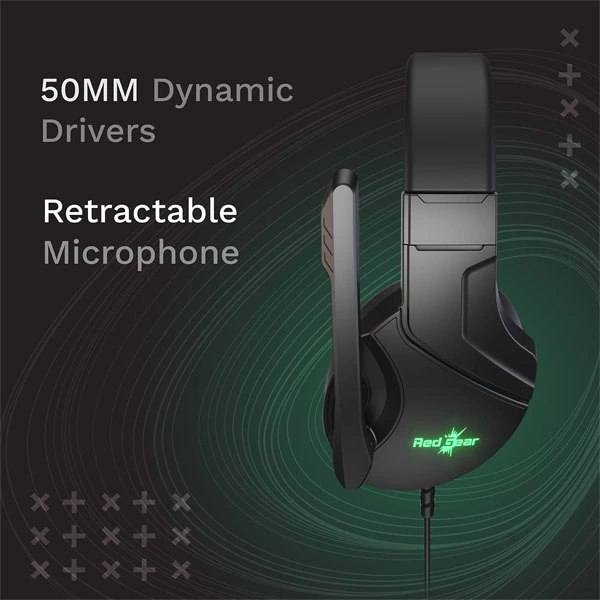 Redgear Shadow Spear Gaming Wired On Ear Headphones
