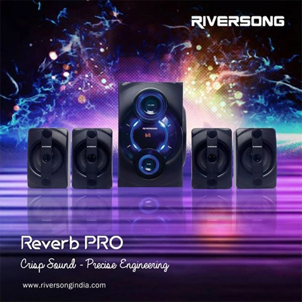Riversong RIVERSONG Reverb Pro SP32 60W 4.1 Multimedia Speaker - Black Orange, Light Grey Blue