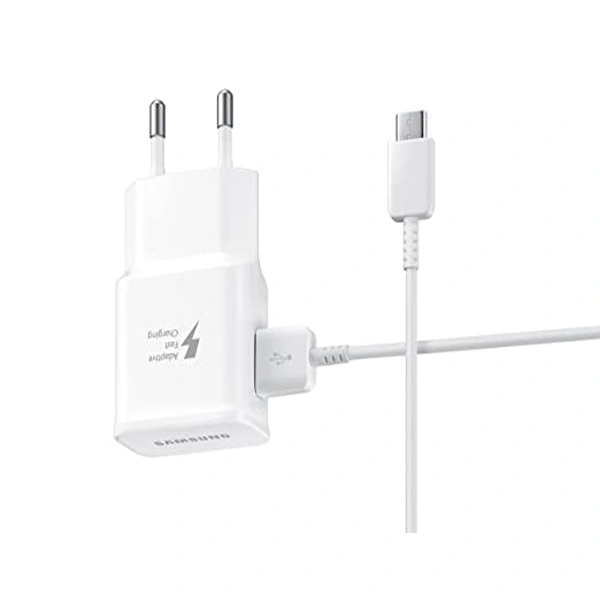 Samsung 15W Fast Charger (Type A to Type C Cable, Sync & Transfer)