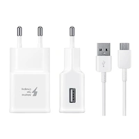 Samsung 15W Fast Charger (Type A to Type C Cable, Sync & Transfer)