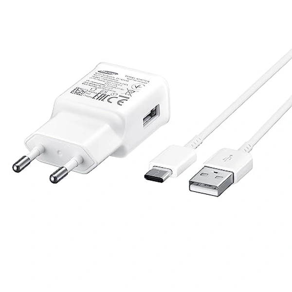 Samsung 15W Fast Charger (Type A to Type C Cable, Sync & Transfer)