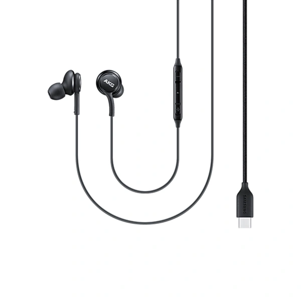 Samsung AKG-Tuned IC100 Type-C Wired In Ear Earphone with Mic - White - White