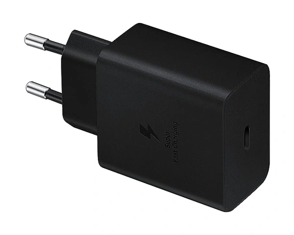 Samsung Cellular Phones Original 45W Travel Adapter + C to C Cable - Black - Black