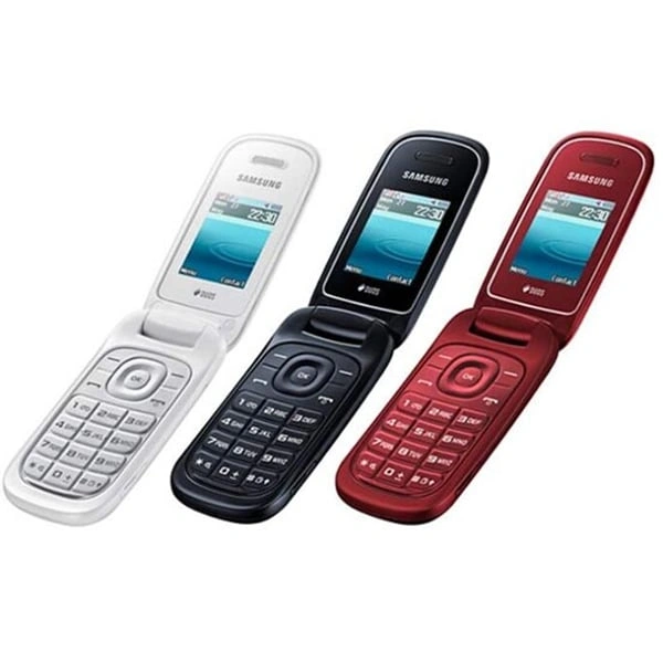 Samsung E1272 Flip Keypad Phone - Red - Red