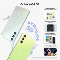 Samsung Galaxy A34 5G Mobile Phone - Awesome Violet, 8GB RAM + 128GB Storage - Awesome Violet