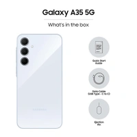 Samsung Galaxy A35 5G Mobile Phone - Awesome Iceblue, 8GB RAM + 128GB Storage - Awesome Iceblue